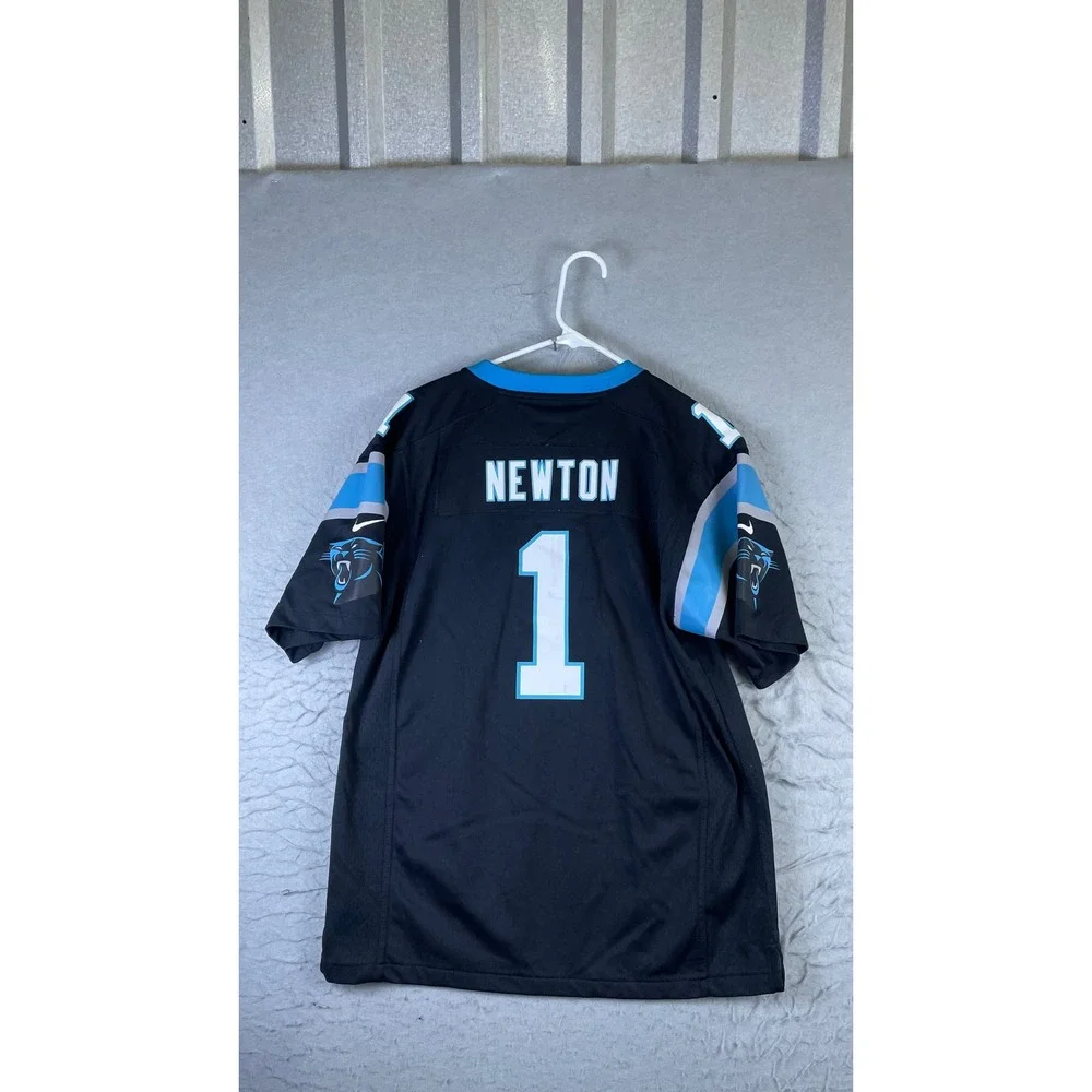 Nike Jersey Men XL Black Excellent Cam Newton Carolina Panthers Super Bowl 50